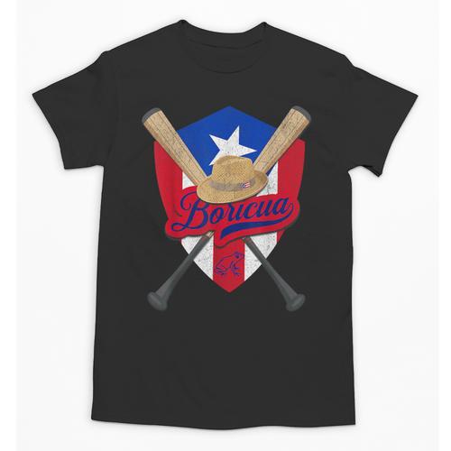 Boricua Puerto Rico Baseball Coqui Frog Pava Hat Fan Unisex T-Shirt - Sportilla