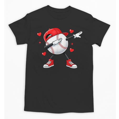 Boys Valentines Baseball Unisex T-Shirt - Sportilla