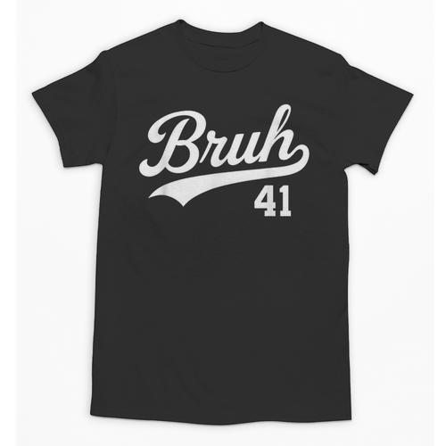 Bruh Baseball Style Number 41 Sports Bro Slang Meme Brother Unisex T-Shirt - Sportilla