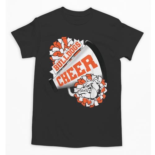 Bulldogs Cheerleading Back To School Cheer Team Orange Unisex T-Shirt - Savourry