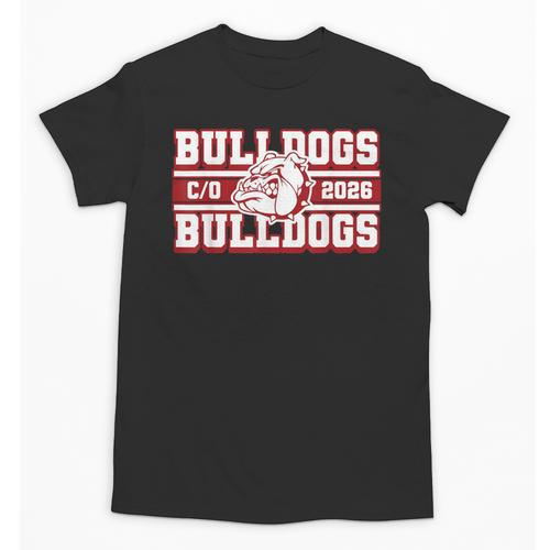 Bulldogs Class Of 2026 Back To School Senior Spirit M Unisex T-Shirt - Savourry