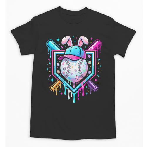 Bunny Baseball Hat With Ice Cream Easter Day Boys Kids Girls Unisex T-Shirt - Sportilla