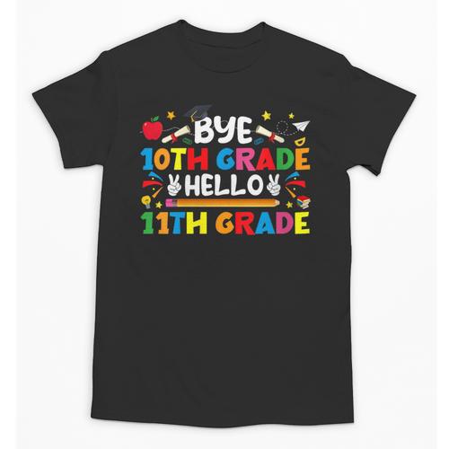 Bye 10th Grade Hello 11th Grade Back To School Kids Boys Unisex T-Shirt - Savourry
