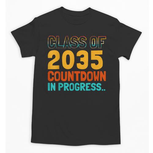 Class Of 2035 Countdown In Progress Fun Back To School Retro Unisex T-Shirt - Savourry