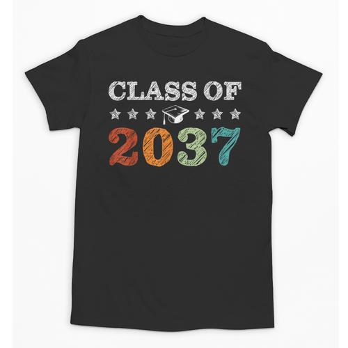 Class Of 2037 Grow With Me Back To School Pre-K 12th Grade Unisex T-Shirt - Savourry