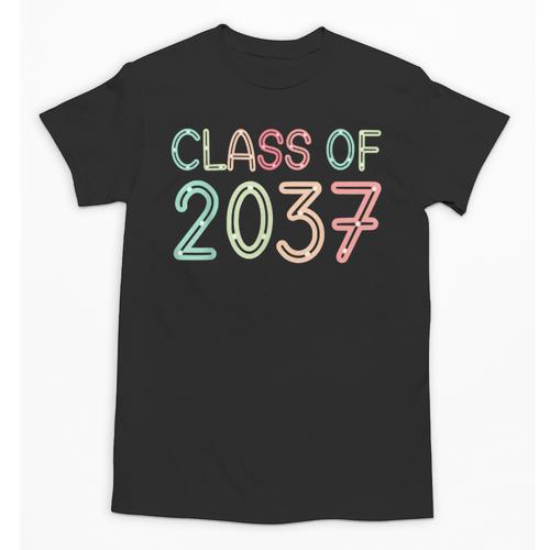 Class Of 2037 Grow With Me Kindergarten Back To School Unisex T-Shirt - Savourry