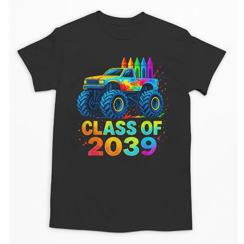Class Of 2039 Monster Truck Kindergarten Back To School Boys Unisex T-Shirt - Savourry