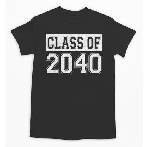 Class Of 2040 Senior Graduation Year Vintage Back To School Unisex T-Shirt - Savourry