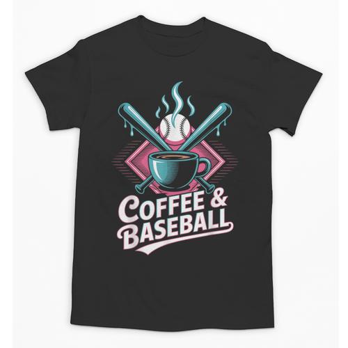 Coffee And Baseball Baseball Player Unisex T-Shirt - Sportilla