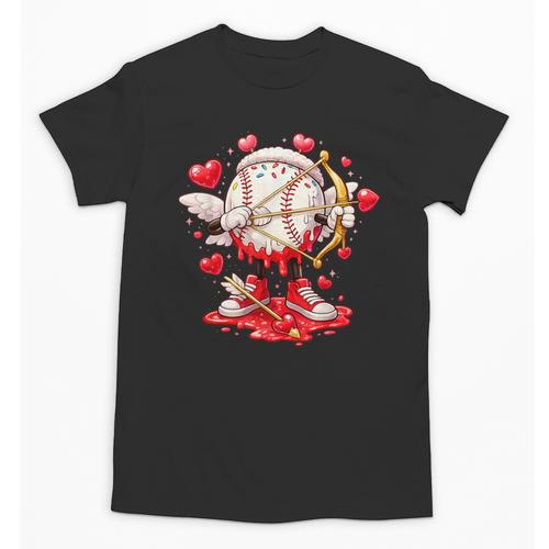 Cupid Baseball Drip Icecream Apparel Youth Boy Valentine Unisex T-Shirt - Sportilla