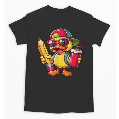 Cute Duck Lover Pencil Back To School Kids Boys Girls Unisex T-Shirt - Savourry
