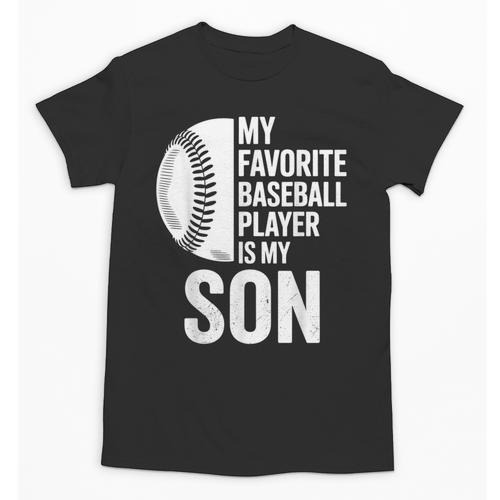 Cute Favorite Baseball Player Is My Son Women Men Unisex T-Shirt - Sportilla