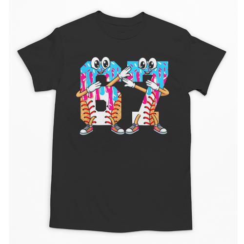 Dabbing Baseball Ice Cream Drip Number 67 Birthday Party Unisex T-Shirt - Sportilla