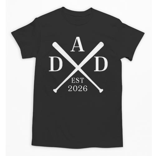 Dad Est 2026 Father Loading New Dad Baseball Pocket Unisex T-Shirt - Sportilla