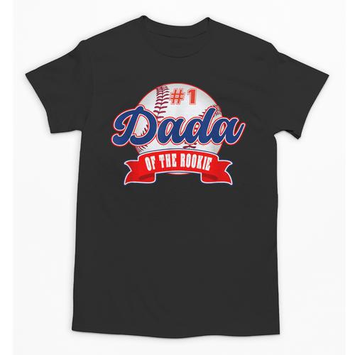 Dada Rookie Of Year 1st Birthday Baseball Theme Matching Unisex T-Shirt - Sportilla