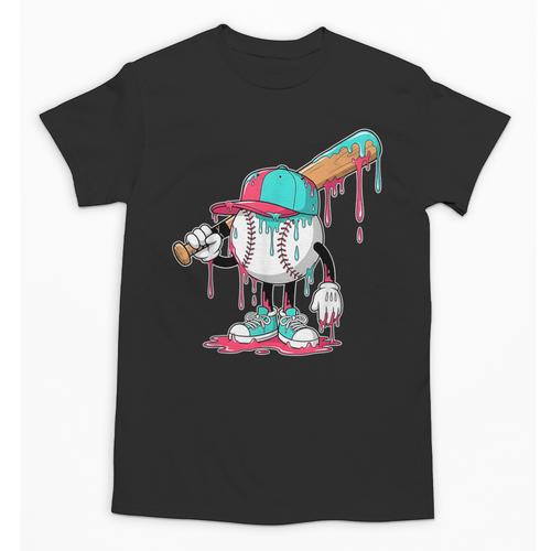 Drip Baseball For Boys Ice Cream Drip Youth Boys Sprinkles Unisex T-Shirt - Sportilla