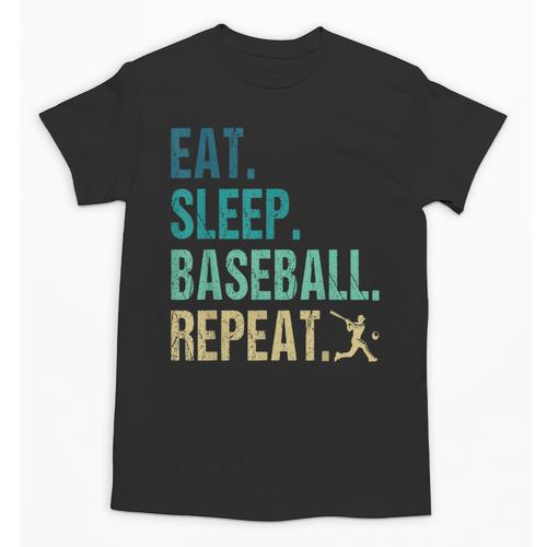 Eat Sleep Baseball Repeat Baseball Player Baseball Unisex T-Shirt - Sportilla