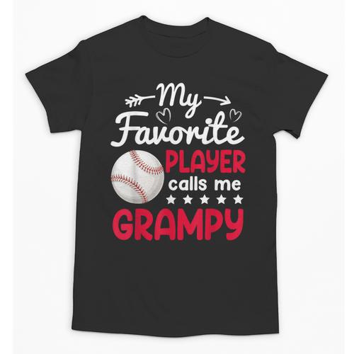 My Favorite Player Calls Me Grampy Baseball Grampy Unisex T-Shirt - Sportilla
