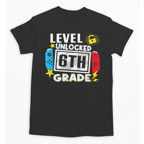 First Day Of 6th Grade Level Unlocked Game Back To School Unisex T-Shirt - Savourry