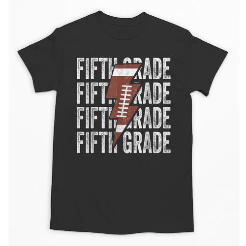 Football Fifth Grade First Day Of 5th Grade Back To School Unisex T-Shirt - Savourry
