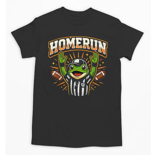 Football Referee Touchdown Baseball Homerun Frog Unisex T-Shirt - Sportilla