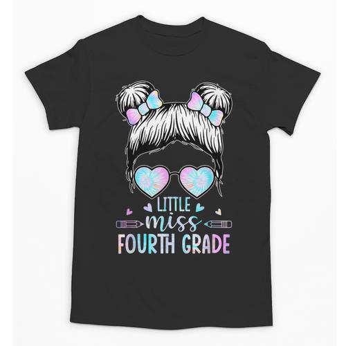 Fourth Grade Little Miss Back To School 4th Grade Little Unisex T-Shirt - Savourry
