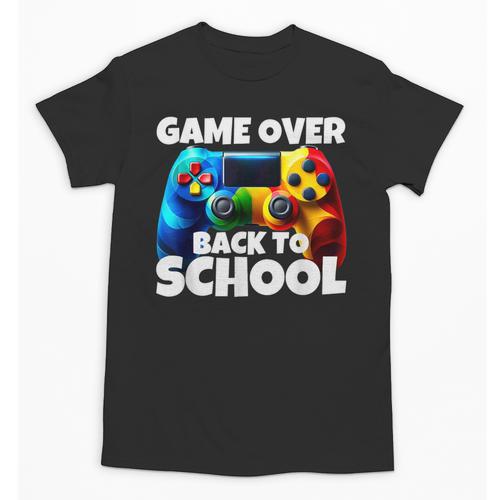 Game Over Back To School Gaming Controller Kids Gamer Unisex T-Shirt - Savourry