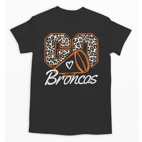 Go Cheer Broncos School Spirit Fan Team Back To School Unisex T-Shirt - Savourry