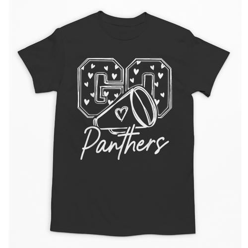 Go Cheer Panthers High School Spirit Team Back To School Unisex T-Shirt - Savourry