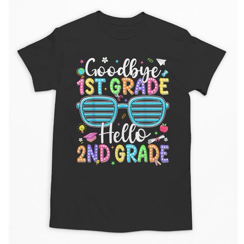 Goodbye 1st Grade Hello 2nd Grade Graduation Back To School Unisex T-Shirt - Savourry