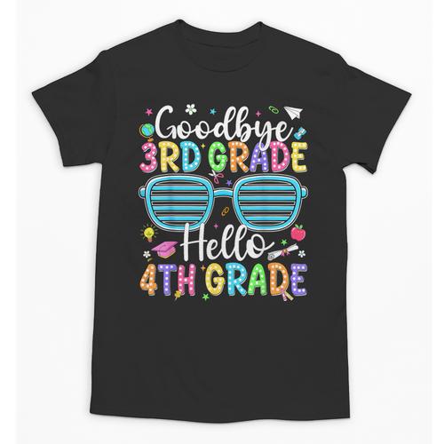 Goodbye 3rd Grade Hello 4th Grade Graduation Back To School Unisex T-Shirt - Savourry