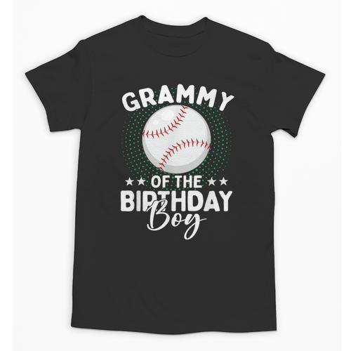 Grammy Of The Birthday Boy Baseball Player Birthday Unisex T-Shirt - Sportilla