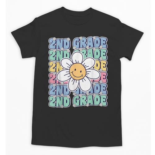 Groovy 2nd Grade Back To School First Day Of Second Grade Unisex T-Shirt - Savourry