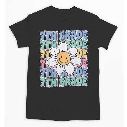 Groovy 7th Grade Back To School First Day Of Seventh Grade Unisex T-Shirt - Savourry