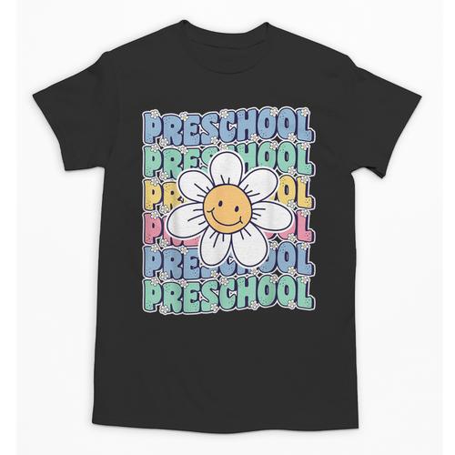 Groovy Preschool Cute Back To School First Day Of Pre K Unisex T-Shirt - Savourry