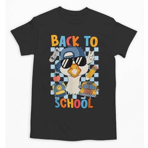 Happy First Day Of School Back To School Goose Boys Kids Unisex T-Shirt - Savourry