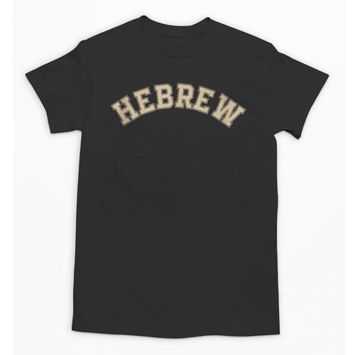 Hebrew Jewish Hebrew Calligraphy College Back To School Unisex T-Shirt - Savourry