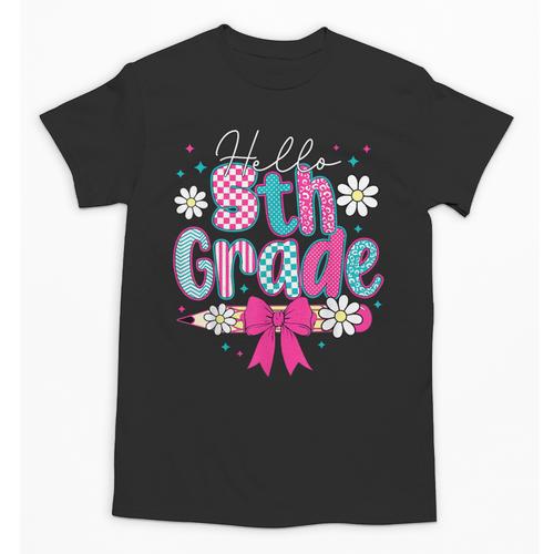Hello Fifth Grade Team 5th Grade Back To School Boys Girls Unisex T-Shirt - Savourry
