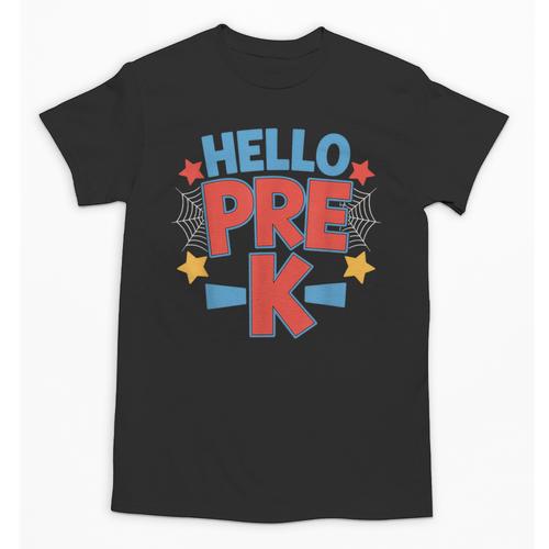 Hello Pre-K Preschool Squad Spider Back To School First Day Unisex T-Shirt - Savourry