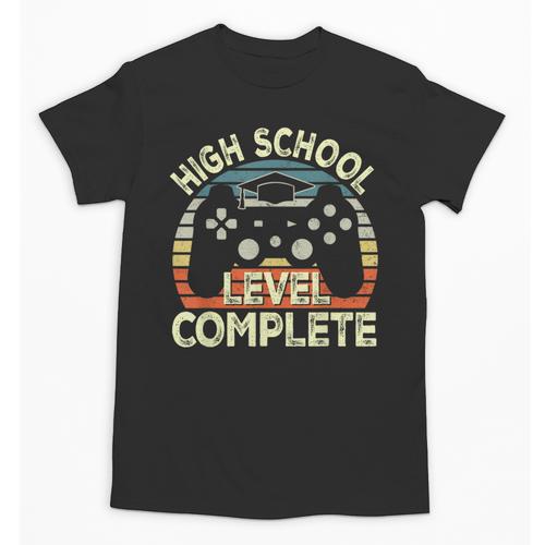 High School Level Unlocked Video Game Back To School Boys Unisex T-Shirt - Savourry