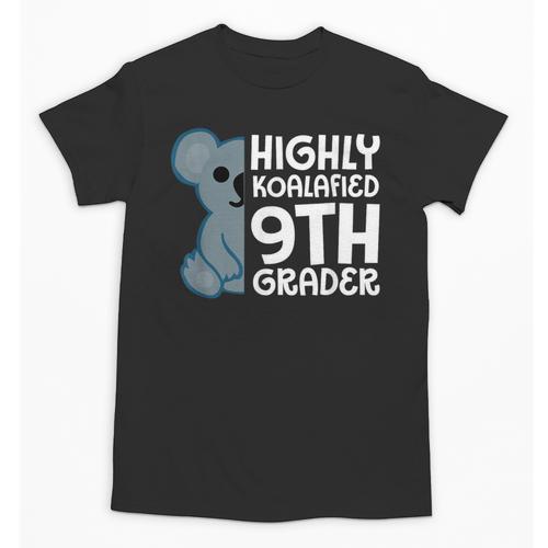 Highly Koalafied 9th Grader Koala Back To School Unisex T-Shirt - Savourry