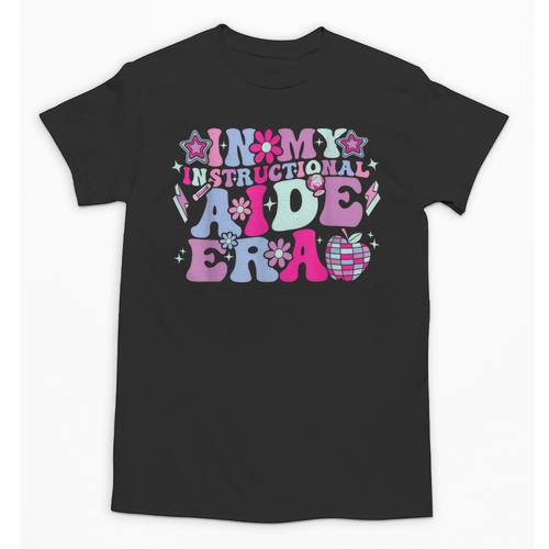 In My Instructional Aide Era Groovy Back To School Unisex T-Shirt - Savourry