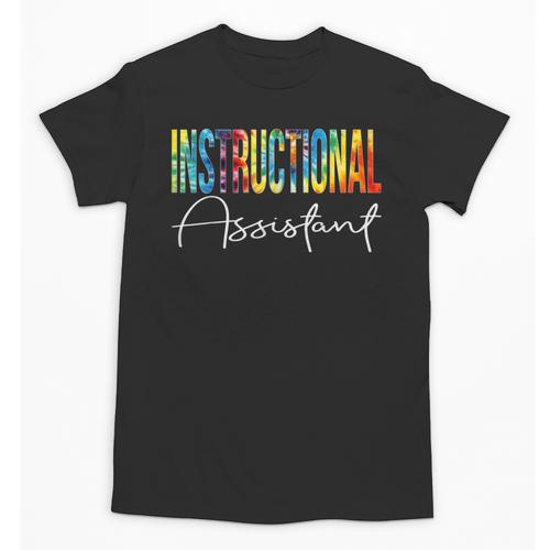 Instructional Assistant Tie Dye Back To School For Work Unisex T-Shirt - Savourry