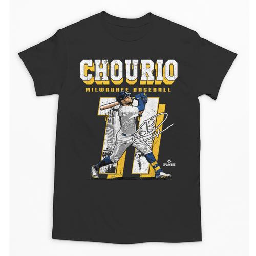 Jackson Chourio Milwaukee MLB Baseball Player MLBJCH201M Unisex T-Shirt - Sportilla