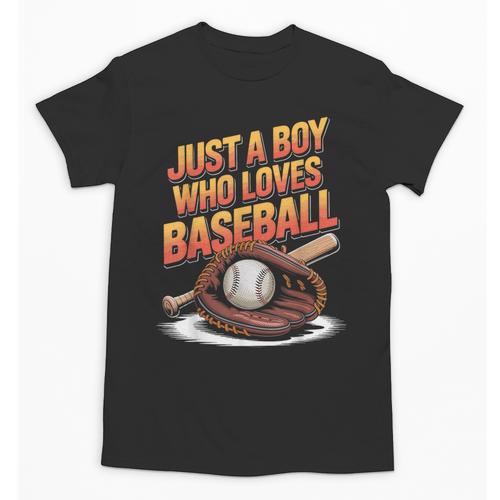 Just A Boy Who Loves Baseball Player Kids Unisex T-Shirt - Sportilla