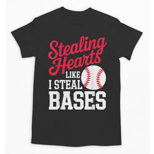Kids Stealing Hearts Cute Baseball Boys Unisex T-Shirt - Sportilla