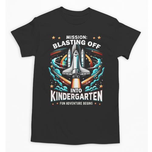 Kindergarten Back To School Rocket Blast Off Unisex T-Shirt - Savourry