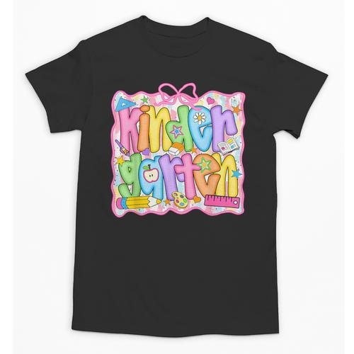 Kindergarten Coquette Bow Back To School Kinder Girl Kids Unisex T-Shirt - Savourry
