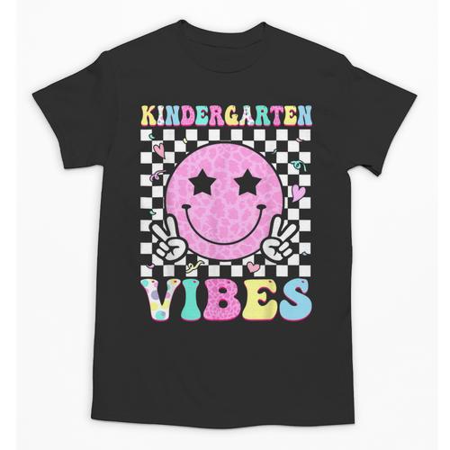 Kindergarten Vibes Groovy Back To School Kinder Girls Kids Unisex T-Shirt - Savourry