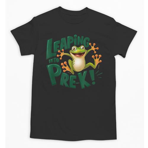 Leaping Into Pre-K Jumping Tree Frog Back To School Fun Unisex T-Shirt - Savourry